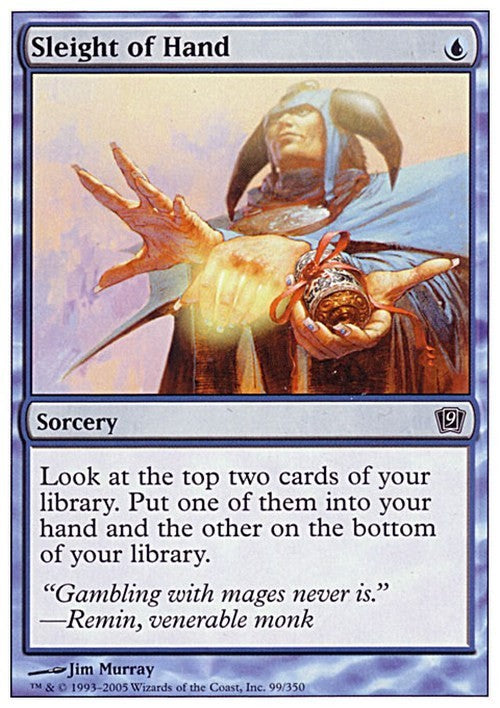 Sleight of Hand ~ Ninth Edition [ EX ] [ Magic MTG ]