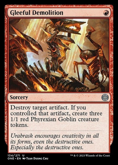 Gleeful Demolition ~ Phyrexia: All Will Be One [ NM ] [ Magic MTG ]