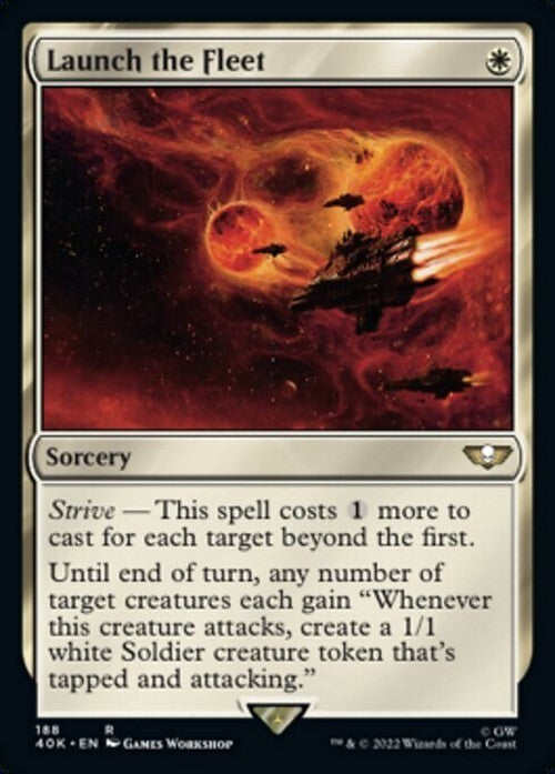 Launch the Fleet ~ Commander: Warhammer 40,000 [ NM ] [ Magic MTG ]