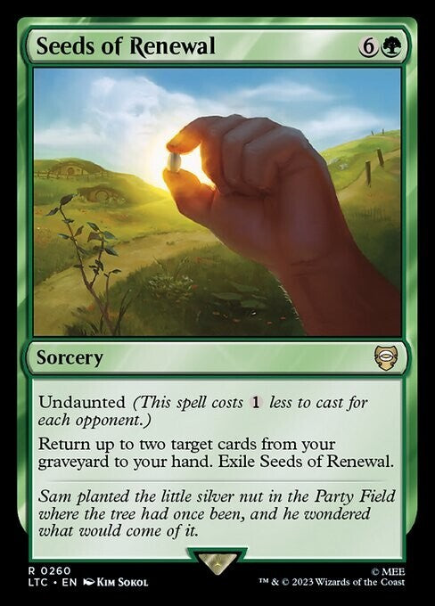 Seeds of Renewal ~ Commander: Lord of the Rings [ NM ] [ Magic MTG ]