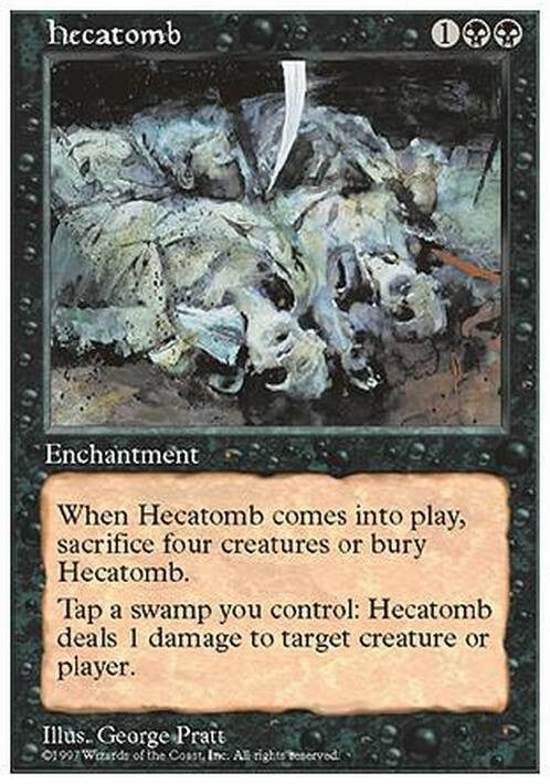 Hecatomb ~ Fifth Edition [ EX ] [ Magic MTG ]