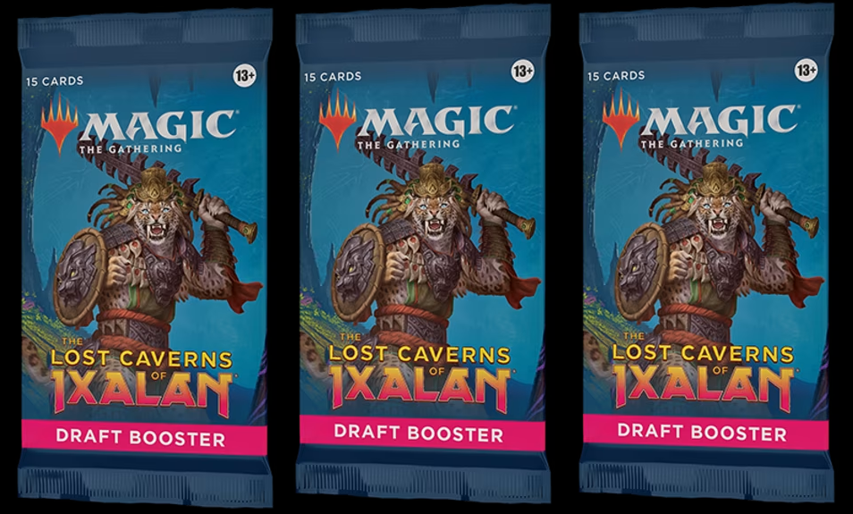 3 x DRAFT Booster Pack ~  The Lost Caverns of Ixalan ~ Magic MTG Sealed