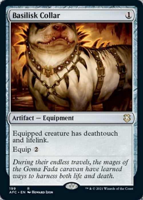 Basilisk Collar ~ Commander: Adventures in the Forgotten Realms [ NM ] [ MTG ]