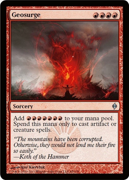 Geosurge ~ New Phyrexia [ EX ] [ Magic MTG ]