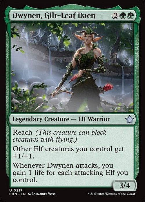 Dwynen, Gilt-Leaf Daen ~ Foundations [ NM ] [ Magic MTG ]