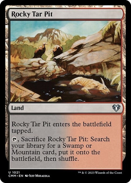 Rocky Tar Pit ~ Commander Masters [ NM ] [ Magic MTG ]