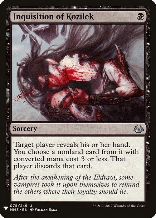 Inquisition of Kozilek ~ Mystery Booster [ NM ] [ Magic MTG ]