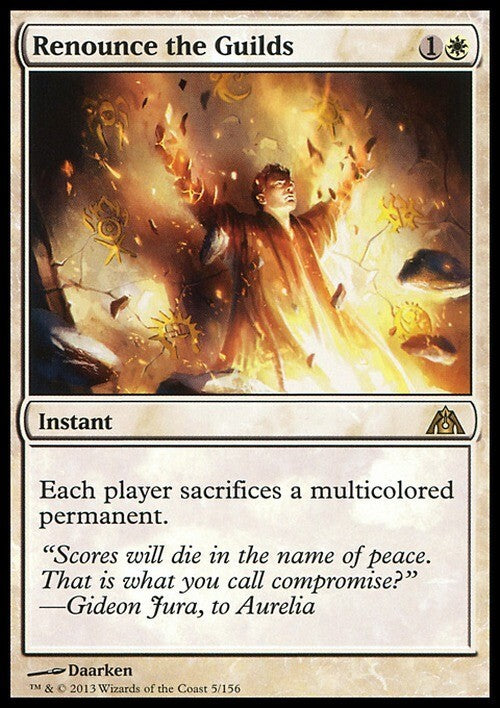 Renounce the Guilds ~ Dragon's Maze [ EX ] [ Magic MTG ]
