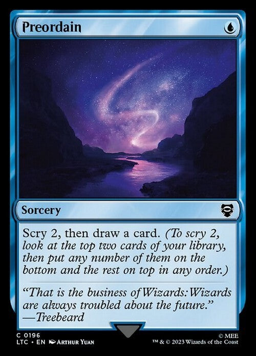 Preordain ~ Commander: Lord of the Rings [ NM ] [ Magic MTG ]