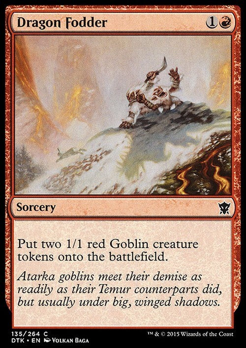 Dragon Fodder ~ Dragons of Tarkir [ EX ] [ Magic MTG ]