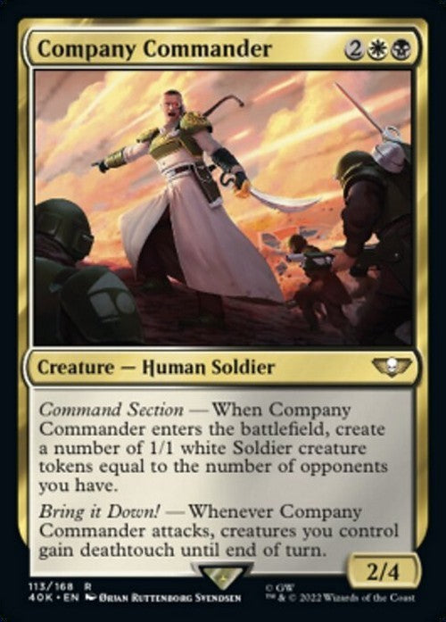 Company Commander ~ Commander: Warhammer 40,000 [ NM ] [ Magic MTG ]