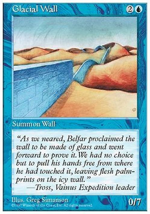 Glacial Wall ~ Fifth Edition [ EX ] [ Magic MTG ]