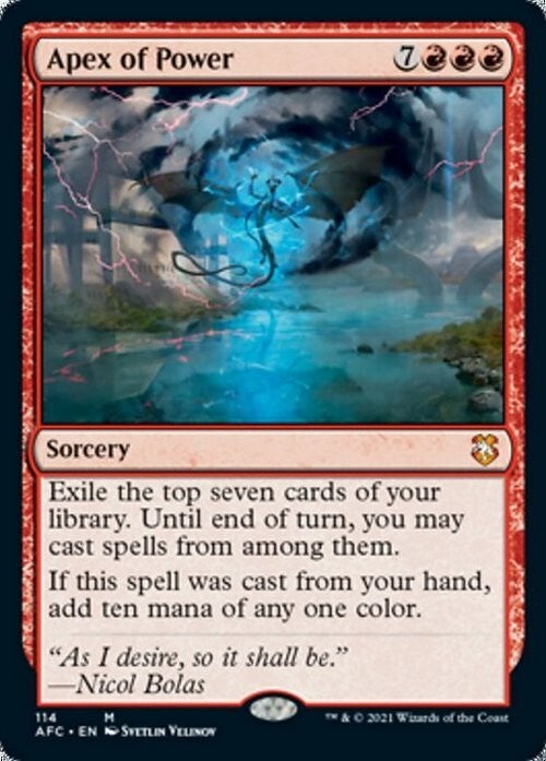 Apex of Power ~ Commander: Adventures in the Forgotten Realms [ NM ] [ MTG ]