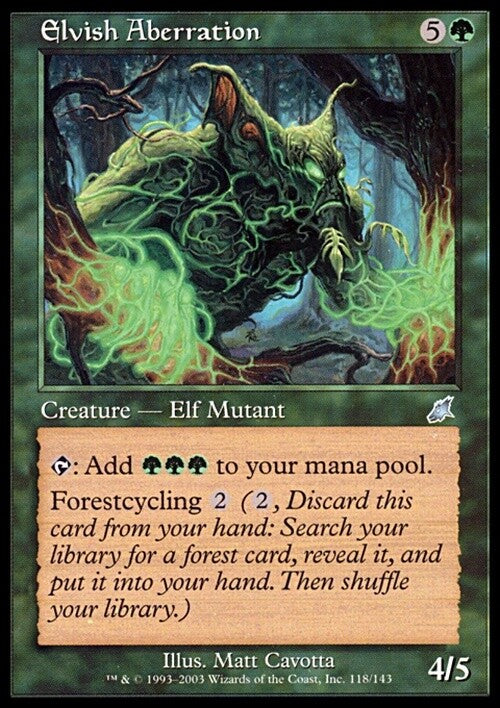 Elvish Aberration ~ Scourge [ EX ] [ Magic MTG ]