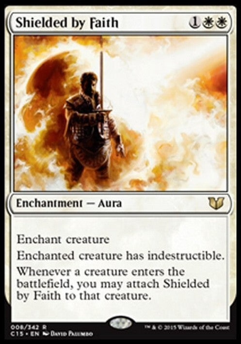 Shielded by Faith ~ Commander 2015 [ EX ] [ Magic MTG ]