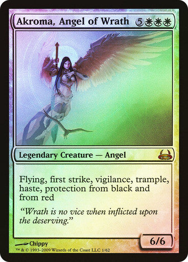 FOIL Akroma, Angel of Wrath ~ Duel Decks [ EX ] [ Magic MTG ]