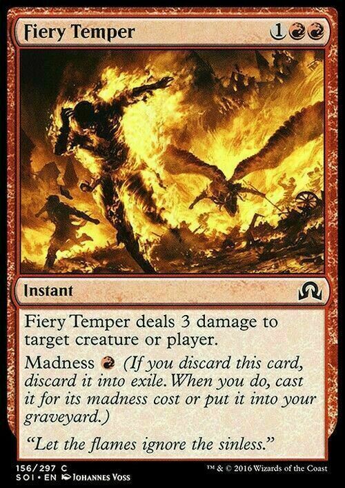 Fiery Temper ~ Shadows over Innistrad [ EX ] [ Magic MTG ]