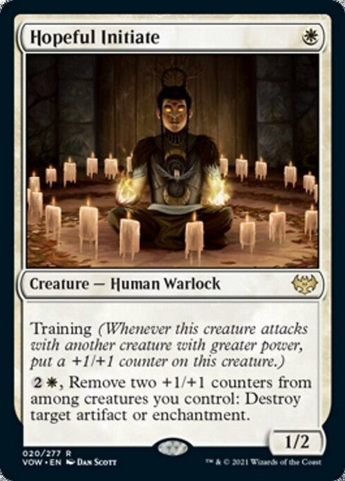 Hopeful Initiate ~ Crimson Vow [ NM ] [ Magic MTG ]