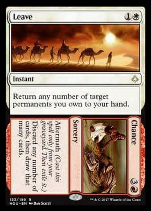 Leave // Chance ~ Hour of Devastation [ EX ] [ Magic MTG ]