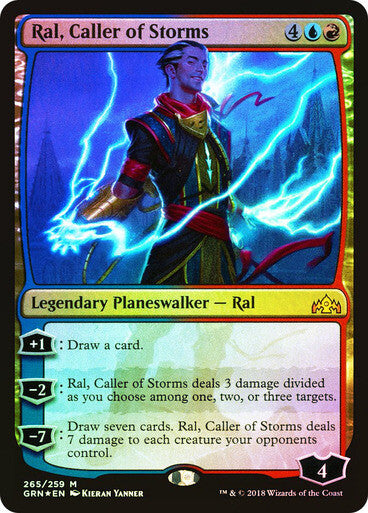 FOIL Ral, Caller of Storms ~ Guilds of Ravnica [ PLAYED ] [ Magic MTG ]