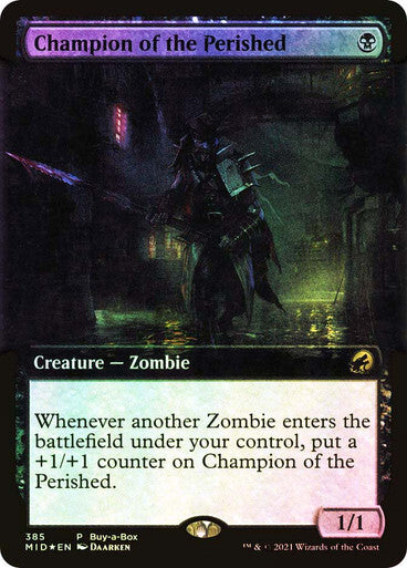 FOIL Champion of the Perished ~ Buy a Box Midnight Hunt [ NM ] [ Magic MTG ]