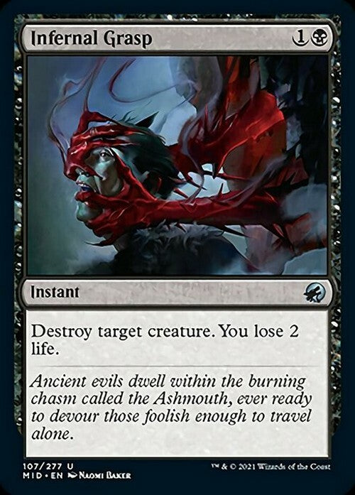 Infernal Grasp ~ Midnight Hunt [ NM ] [ Magic MTG ]