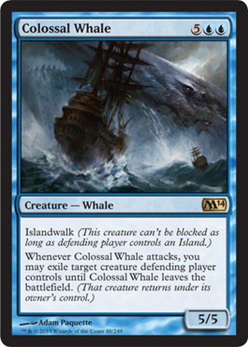 Colossal Whale ~ Magic 2014 [ EX ] [ Magic MTG ]