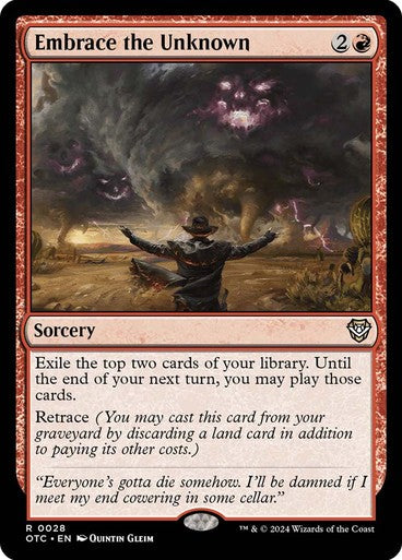 Embrace the Unknown ~ Commander: Outlaws of Thunder Junction [ NM ] [ MTG ]