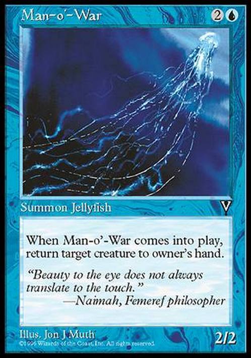 Man-o'-War ~ Visions [ EX ] [ Magic MTG ]