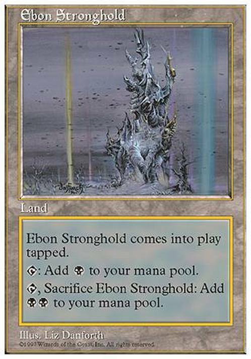 Ebon Stronghold ~ Fifth Edition [ EX ] [ Magic MTG ]