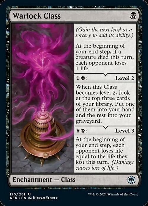 Warlock Class ~ Adventures in the Forgotten Realms [ NM ] [ MTG ]