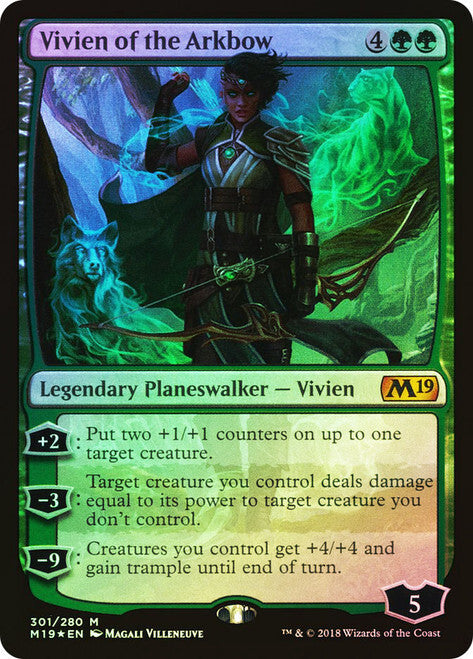 FOIL Vivien of the Arkbow ~ Core 2019 [ EX ] [ Magic MTG ]