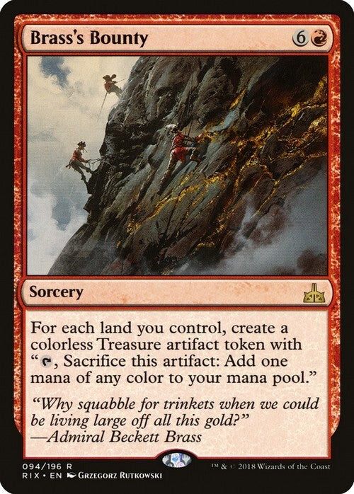 Brass's Bounty ~ Rivals of Ixalan [ EX ] [ Magic MTG ]