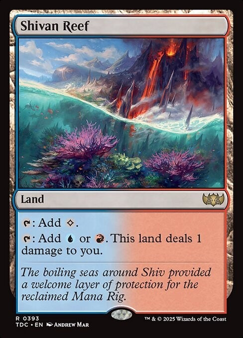 Shivan Reef ~ Commander: Tarkir: Dragonstorm [ NM ] [ Magic MTG ]