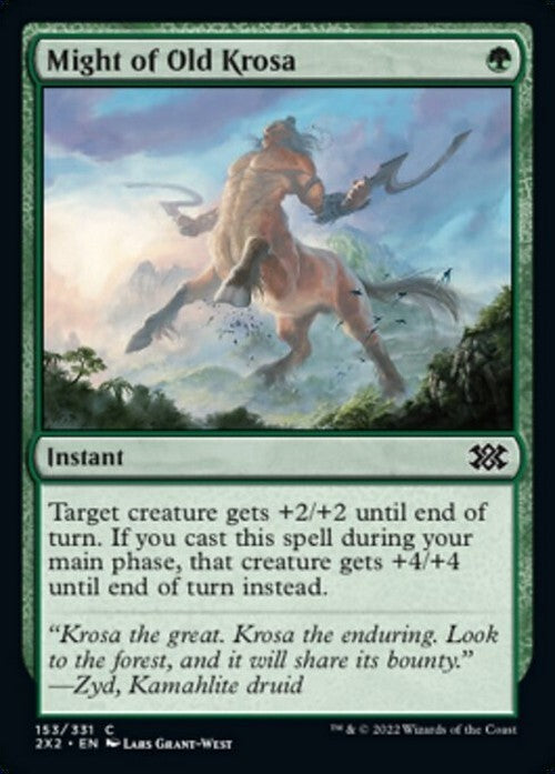 Might of Old Krosa ~ Double Masters 2022 [ NM ] [ Magic MTG ]