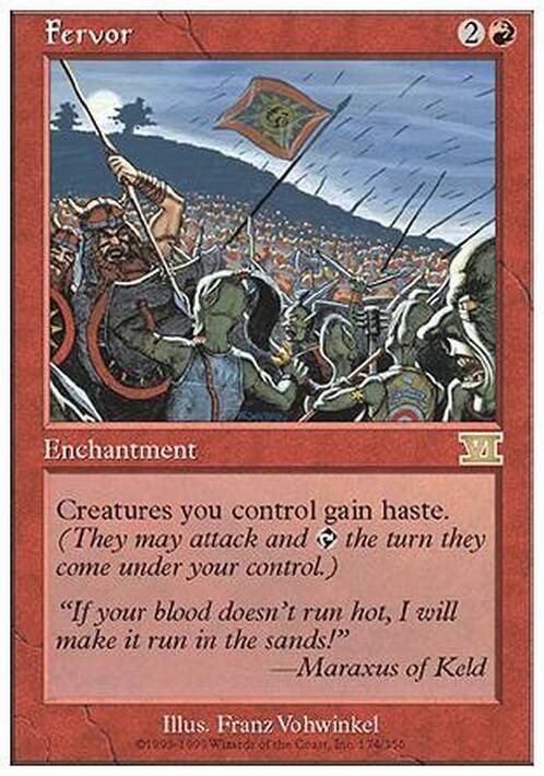 Fervor ~ Sixth Edition [ PLAYED ] [ Magic MTG ]