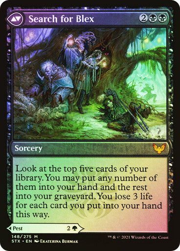 FOIL Blex, Vexing Pest / Search for Blex ~ Strixhaven [ NM ] [ Magic MTG ]
