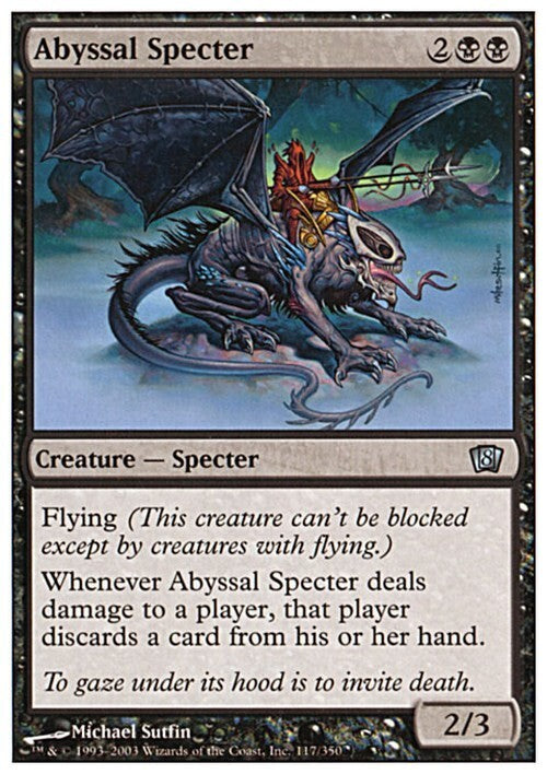 Abyssal Specter ~ Eighth Edition [ EX ] [ Magic MTG ]
