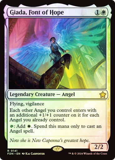 FOIL Giada, Font of Hope ~ Foundations [ NM ] [ Magic MTG ]