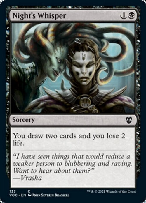 Night's Whisper ~ Commander: Crimson Vow [ NM ] [ MTG ]