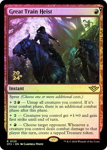 FOIL Great Train Heist ~ Prerelease Outlaws of Thunder Junction [ NM ] [ MTG ]