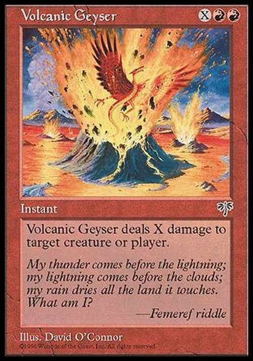 Volcanic Geyser ~ Mirage [ EX ] [ Magic MTG ]