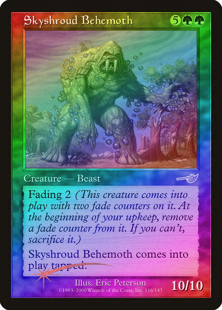 FOIL Skyshroud Behemoth ~ Nemesis [ EX ] [ Magic MTG ]