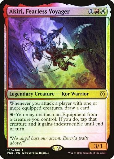 FOIL Akiri, Fearless Voyager ~ Zendikar Rising [ NM ] [ Magic MTG ]