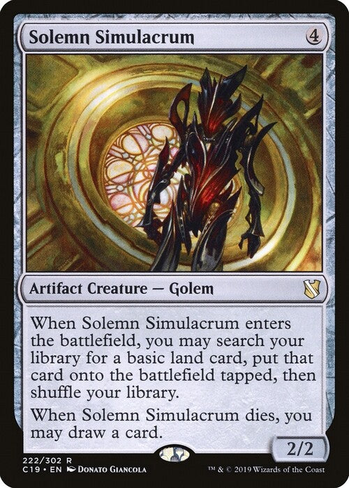 Solemn Simulacrum ~ Commander 2019 [ EX ] [ Magic MTG ]