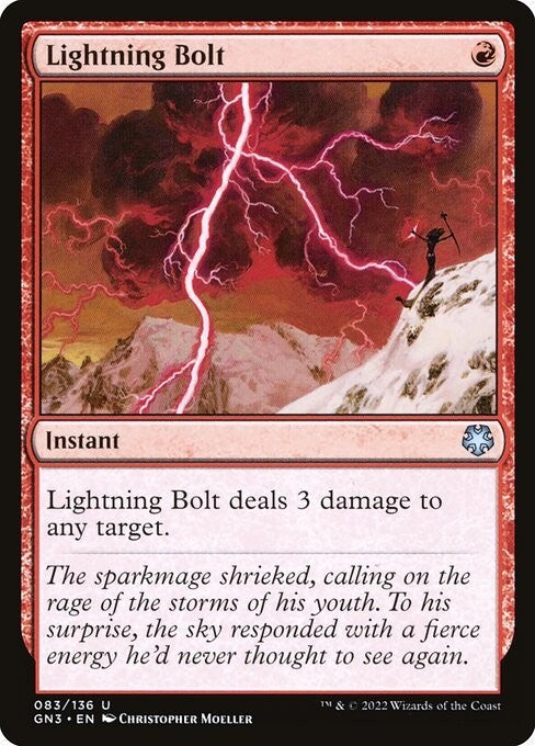 Lightning Bolt ~ Game Night: Free For All [ NM ] [ Magic MTG ]