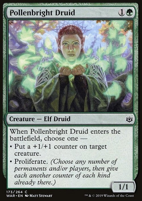 Pollenbright Druid ~ War of the Spark [ EX ] [ Magic MTG ]