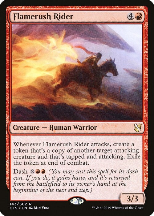 Flamerush Rider ~ Commander 2019 [ EX ] [ Magic MTG ]