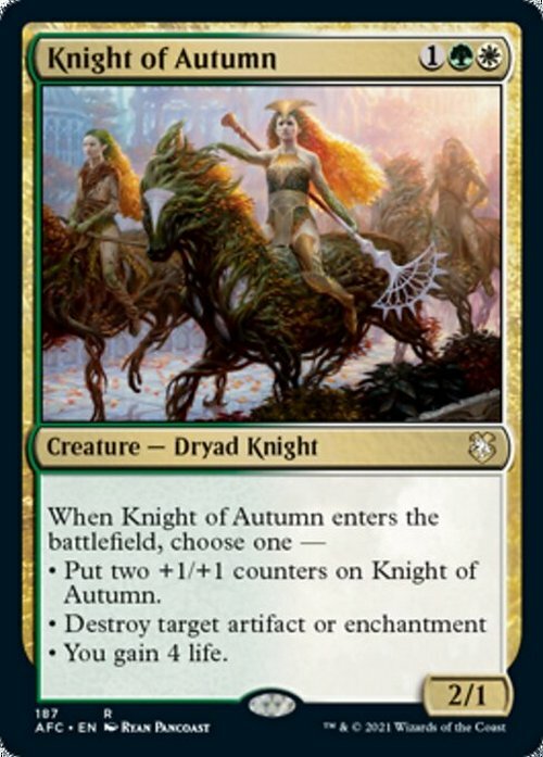 Knight of Autumn ~ Commander: Adventures in the Forgotten Realms [ NM ]