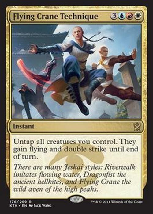 Flying Crane Technique ~ Khans of Tarkir [ EX ] [ Magic MTG ]